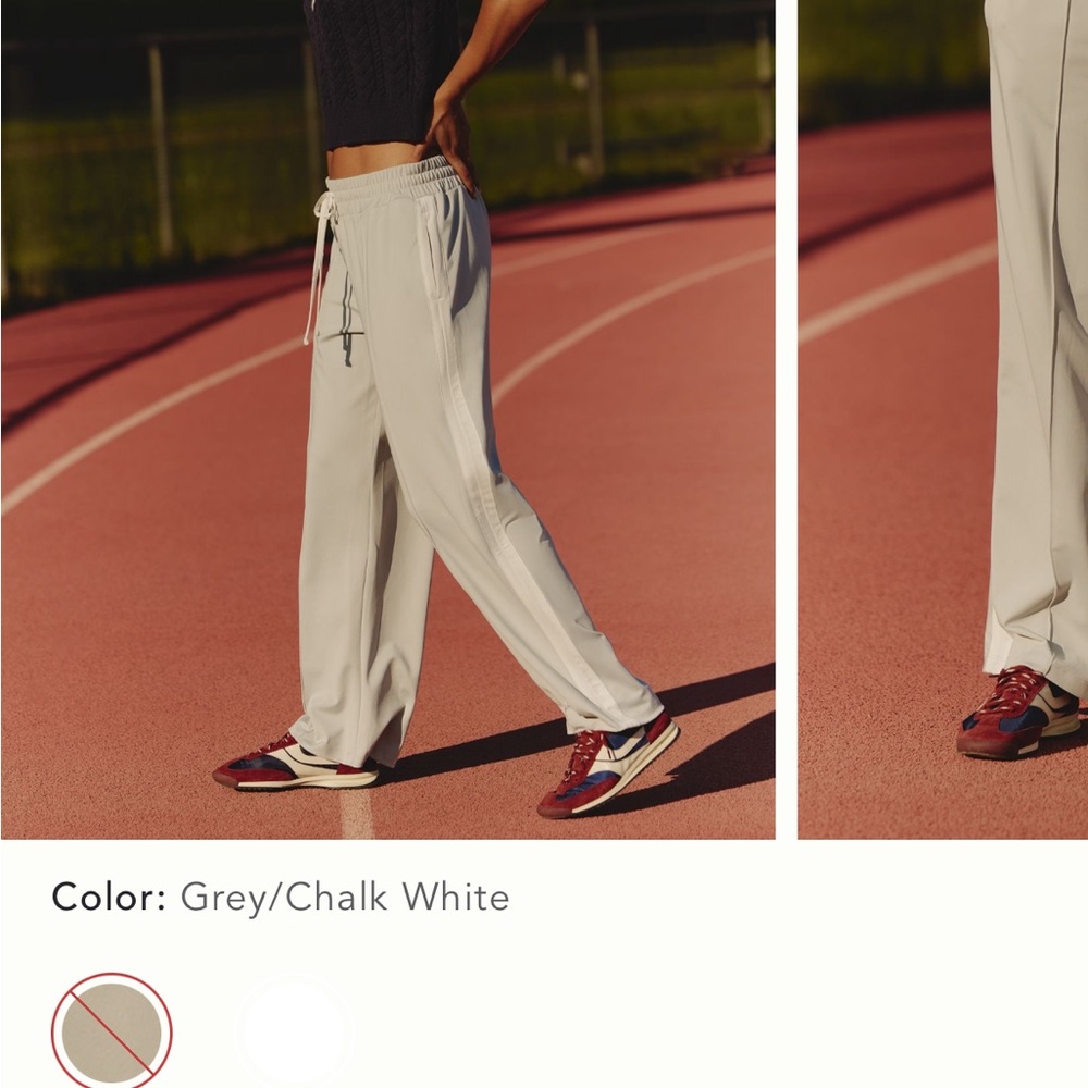Daily Practice side-stripe straight leg pant size S NWT